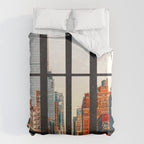 New York City Window #2-Surreal View Collage Duvet Cover Gallery Image 6