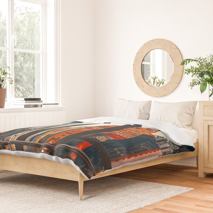 New York City Window #2-Surreal View Collage Duvet Cover Gallery Image 2