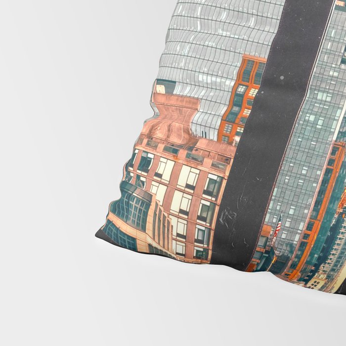 New York City Window #2-Surreal View Collage Pillow Sham Gallery Image 4