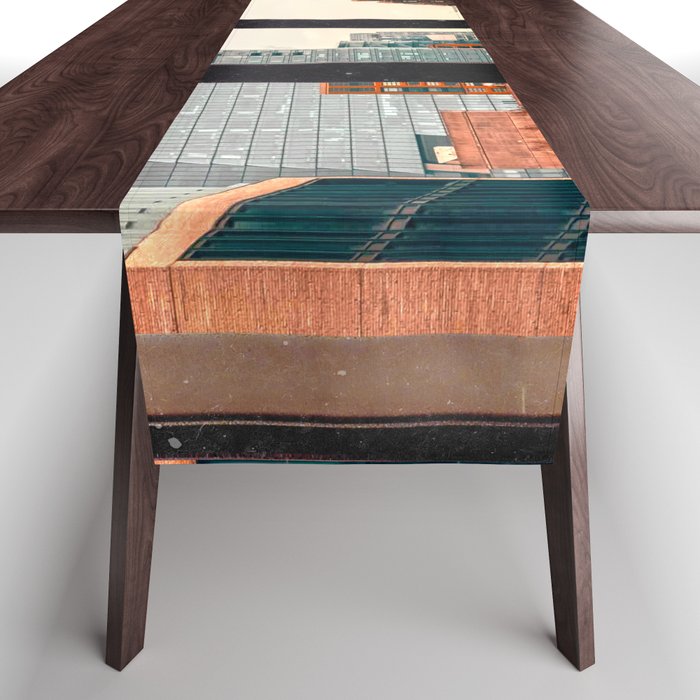 New York City Window #2-Surreal View Collage Table Runner Gallery Image 1
