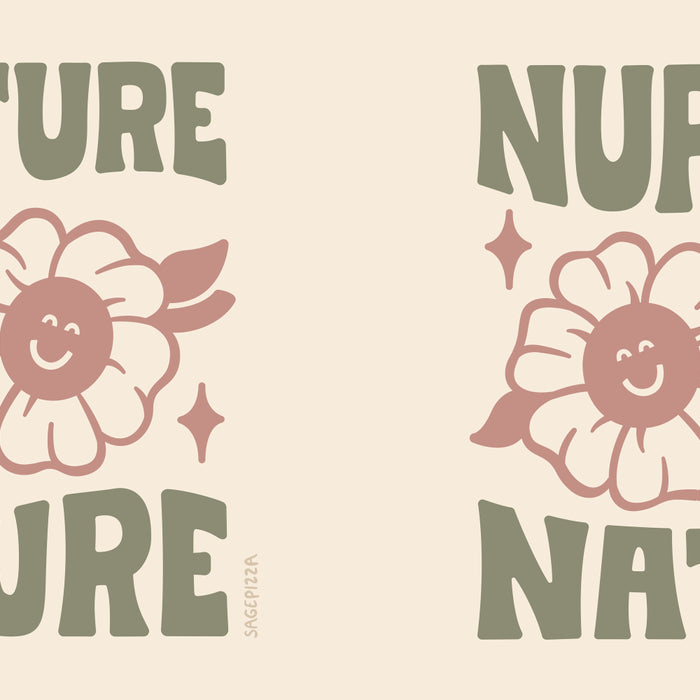 NURTURE NATURE (IN GREEN AND MAUVE) Coffee Mug Gallery Image 2
