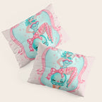 Candy Blue Ice Cream Pin Up Doll Pillow Sham Gallery Image 3