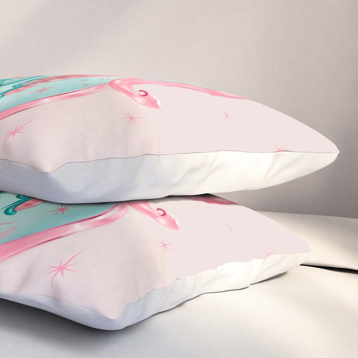 Candy Blue Ice Cream Pin Up Doll Pillow Sham Gallery Image 3