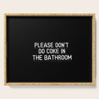 Please Don't Do Coke in the Bathroom Serving Tray Gallery Image 1