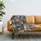Tropical Magic Forest IV Throw Blanket Gallery Image 1