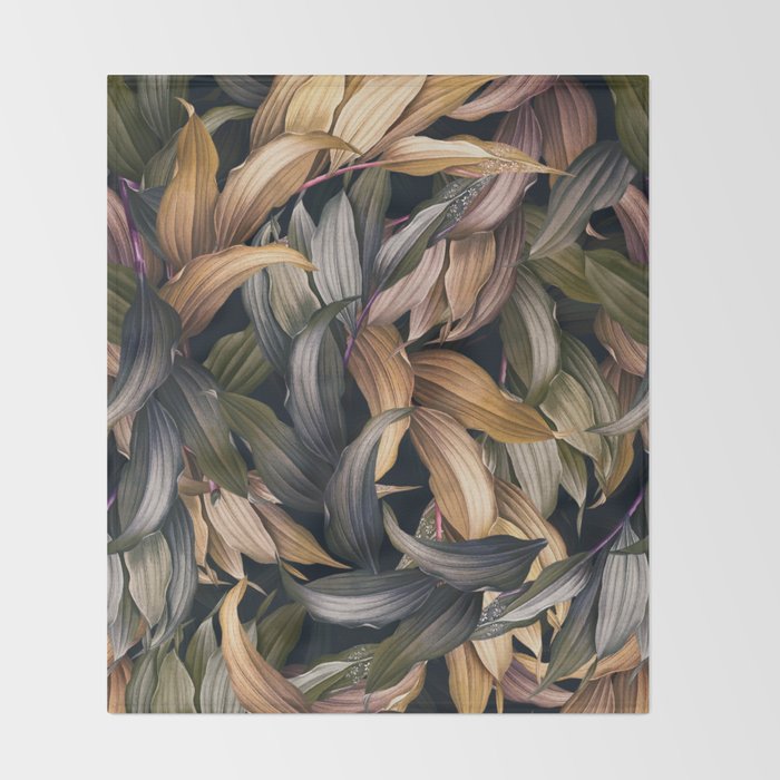 Tropical Magic Forest IV Throw Blanket Gallery Image 2