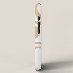 Palm Springs Midcentury Modern Abstract Pattern in Natural Wood Beige iPhone Case Gallery Image 2