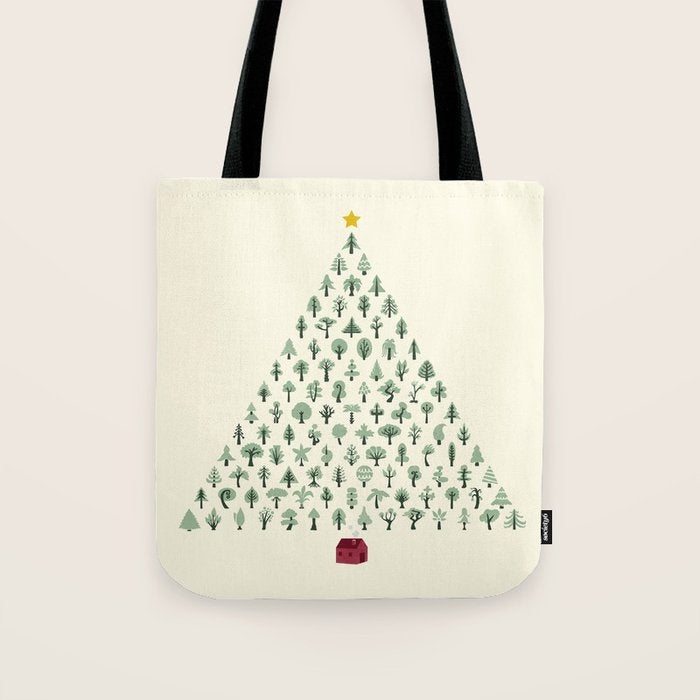 Christmas Treeangle Tote Bag Gallery Image 1