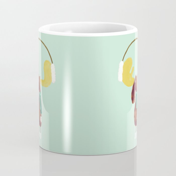 This moose is ready for winter Coffee Mug Gallery Image 4