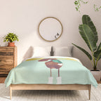This moose is ready for winter Comforter Gallery Image 3