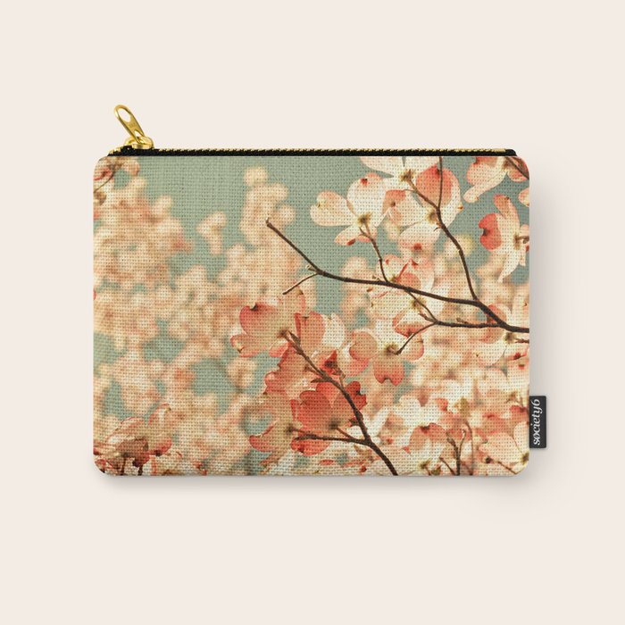 Pink Flowers on a Spring Day Carry All Pouch Gallery Image 1