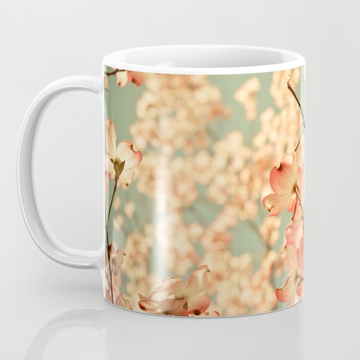 Pink Flowers on a Spring Day Coffee Mug Gallery Image 3