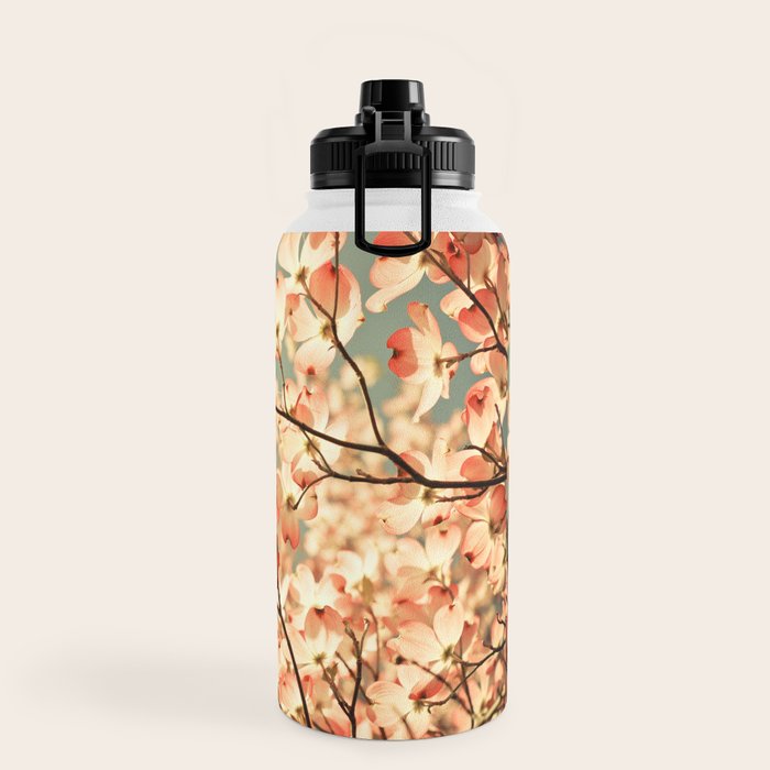 Pink Flowers on a Spring Day Water Bottle Gallery Image 2