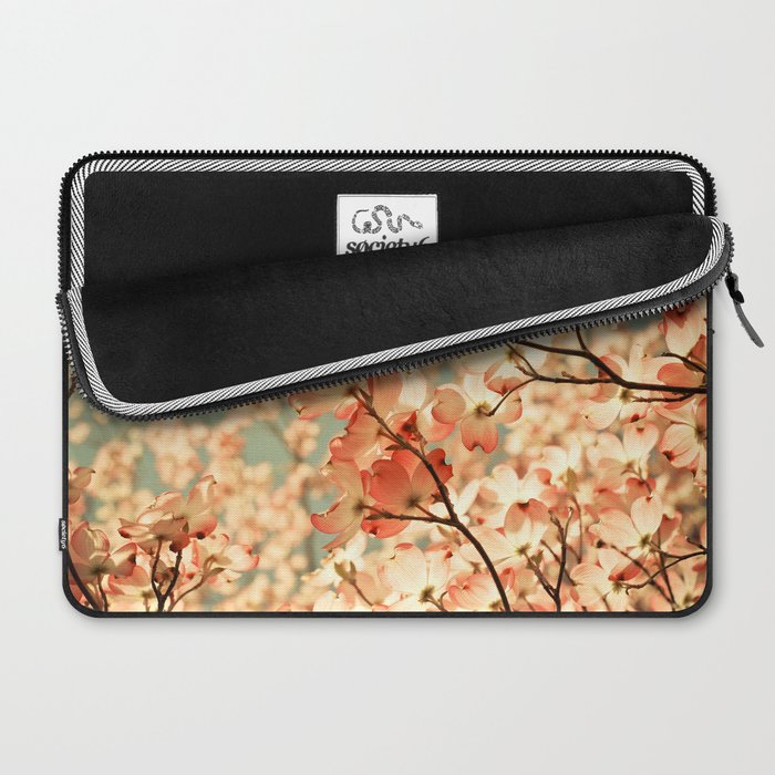 Pink Flowers on a Spring Day Laptop Sleeve Gallery Image 2