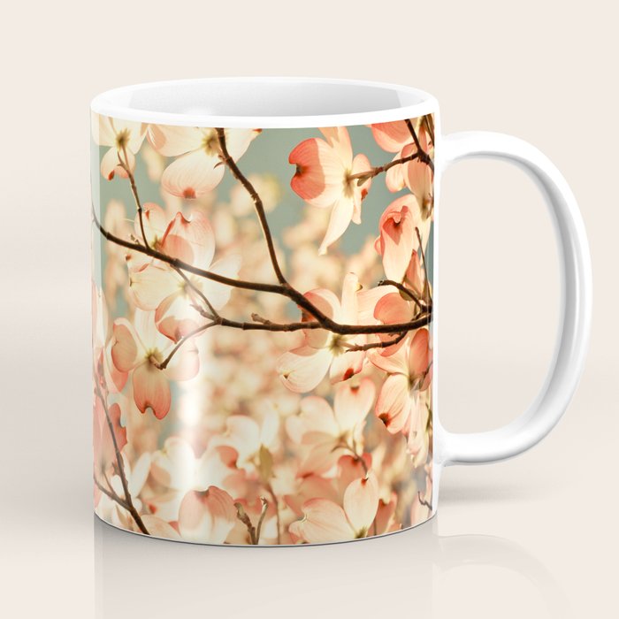 Pink Flowers on a Spring Day Coffee Mug Gallery Image 1