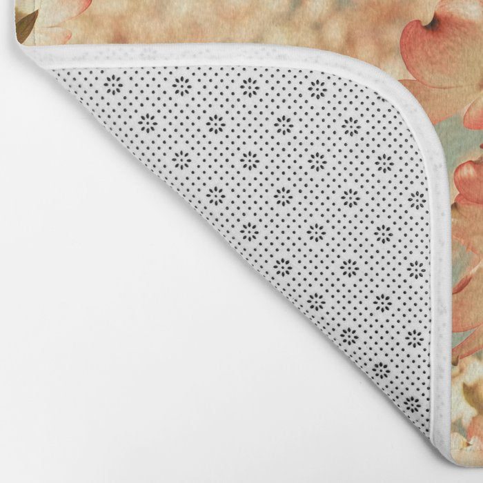 Pink Flowers on a Spring Day Bath Mat Gallery Image 2