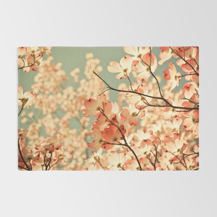 Pink Flowers on a Spring Day Rug Gallery Image 2