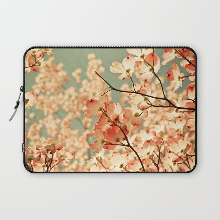 Pink Flowers on a Spring Day Laptop Sleeve Gallery Image 1