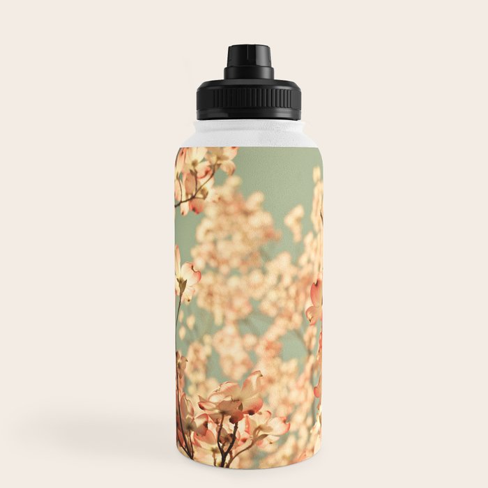 Pink Flowers on a Spring Day Water Bottle Gallery Image 3