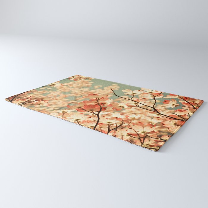 Pink Flowers on a Spring Day Rug Gallery Image 3