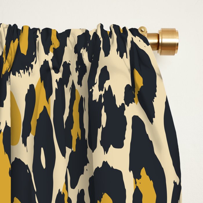 tan 00s leopard Window Curtain Gallery Image 2