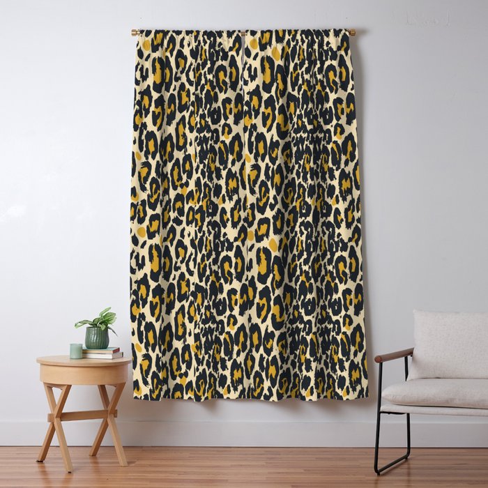 tan 00s leopard Window Curtain Gallery Image 5