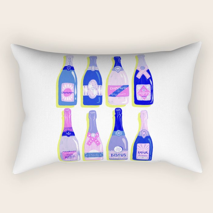 French Champagne Collection - Indigo Rectangular Pillow Gallery Image 1