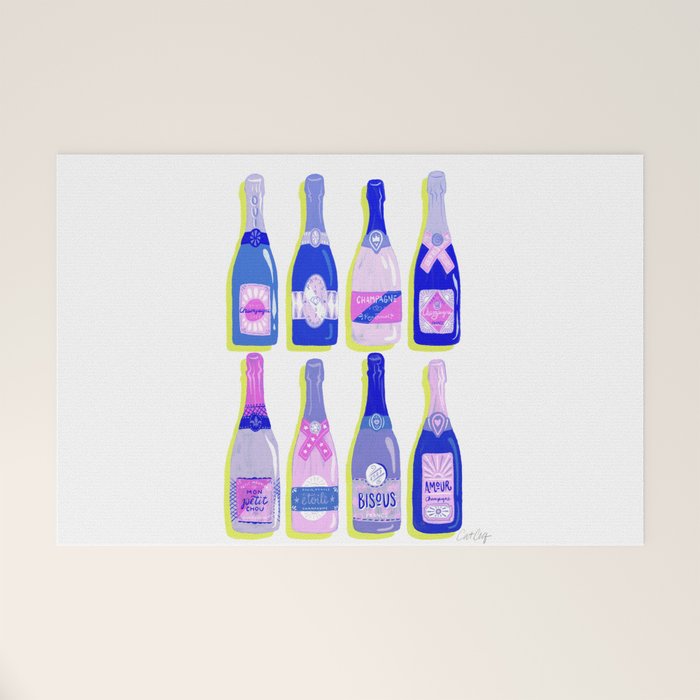 French Champagne Collection - Indigo Welcome Mat Gallery Image 1