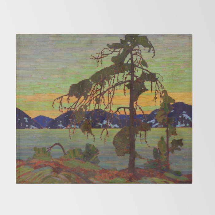 Tom Thomson The Jack Pine 1916-1917 Canadian Landscape Artist Throw Blanket Gallery Image 2
