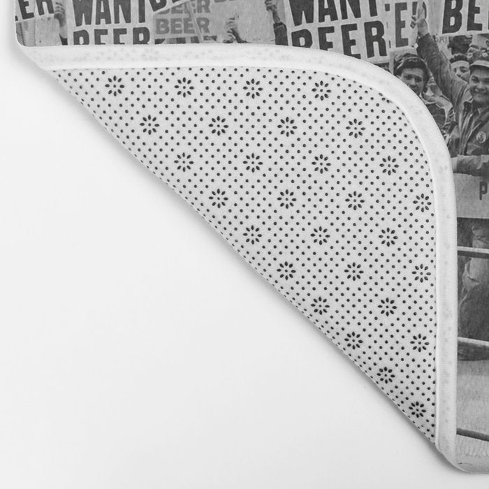 We want beer prohibition 18th amendment voldstad act protest drinking alcoholic beverages vintage photograph - photography - photographs  Bath Mat Gallery Image 2