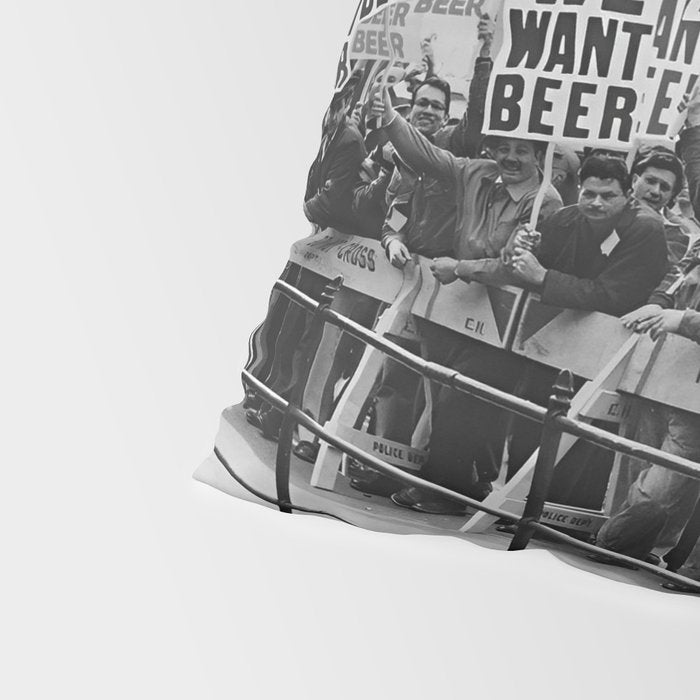 We want beer prohibition 18th amendment voldstad act protest drinking alcoholic beverages vintage photograph - photography - photographs  Pillow Sham Gallery Image 4