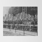We want beer prohibition 18th amendment voldstad act protest drinking alcoholic beverages vintage photograph - photography - photographs  Throw Blanket Gallery Image 2