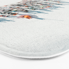 Aerial shot of ski resort Bath Mat Gallery Image 3