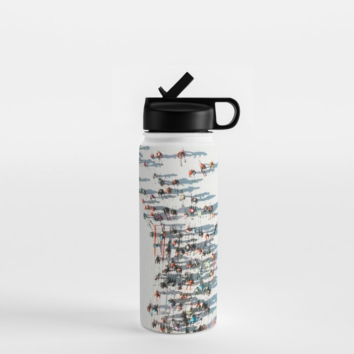 Aerial shot of ski resort Water Bottle Gallery Image 1
