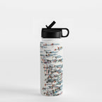 Aerial shot of ski resort Water Bottle Gallery Image 1