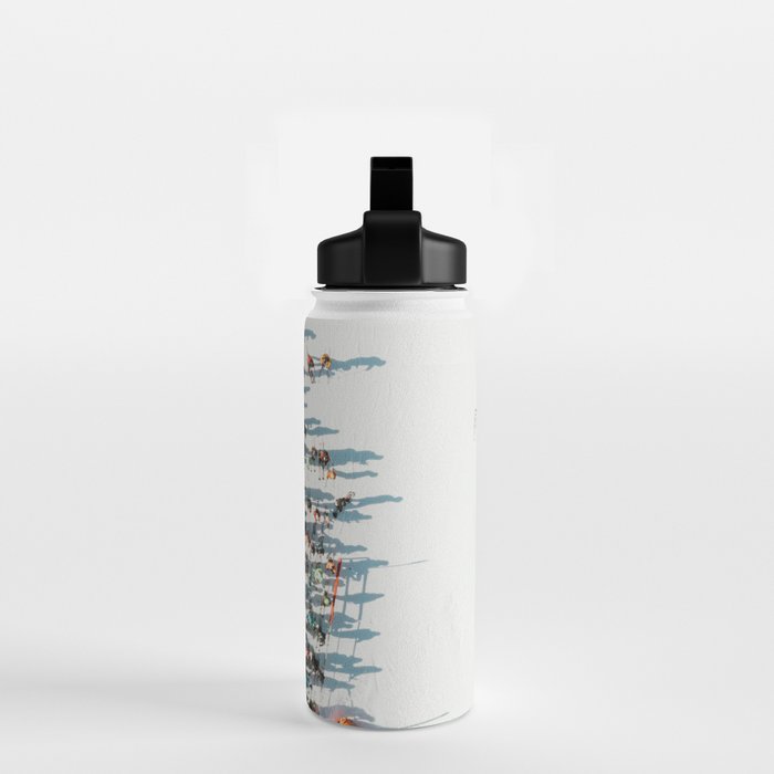 Aerial shot of ski resort Water Bottle Gallery Image 2