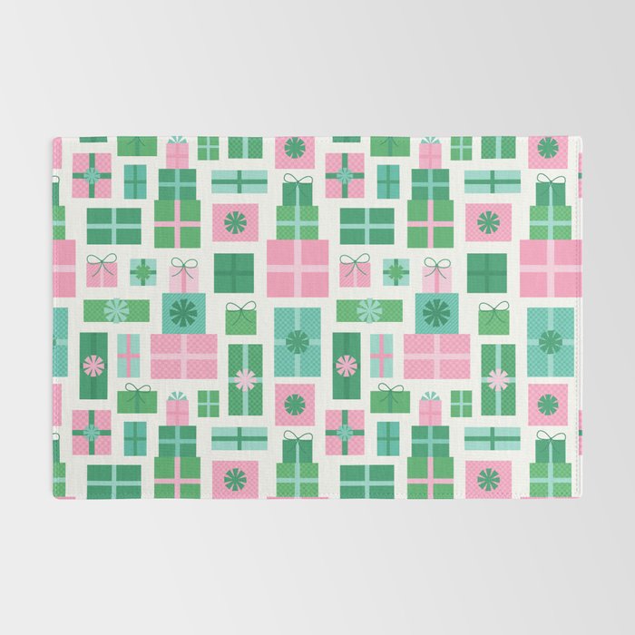 Oh What Fun - Pink and Green Rug Gallery Image 2