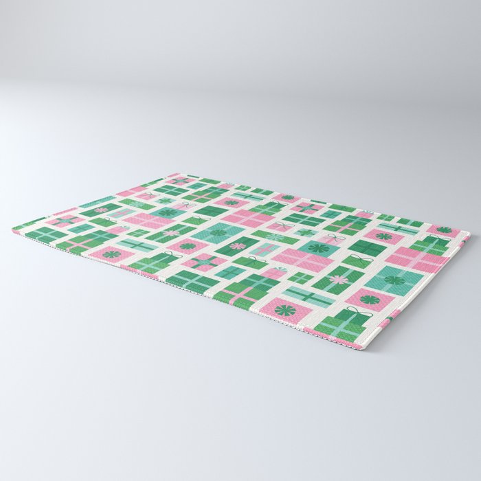 Oh What Fun - Pink and Green Rug Gallery Image 3