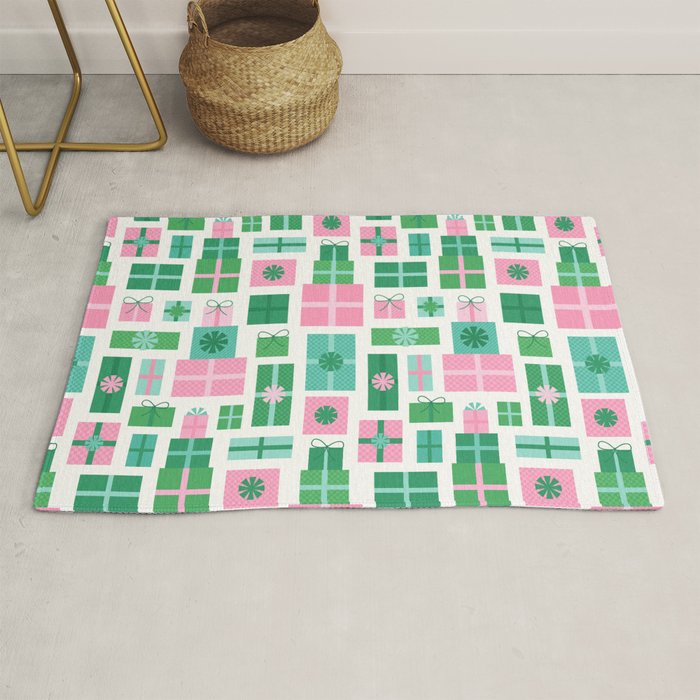 Oh What Fun - Pink and Green Rug Gallery Image 1