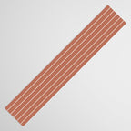 Minimal Arch LI Coral Red Modern Geometric Lines Table Runner Gallery Image 3