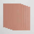 Minimal Arch LI Coral Red Modern Geometric Lines Wrapping Paper Gallery Image 3