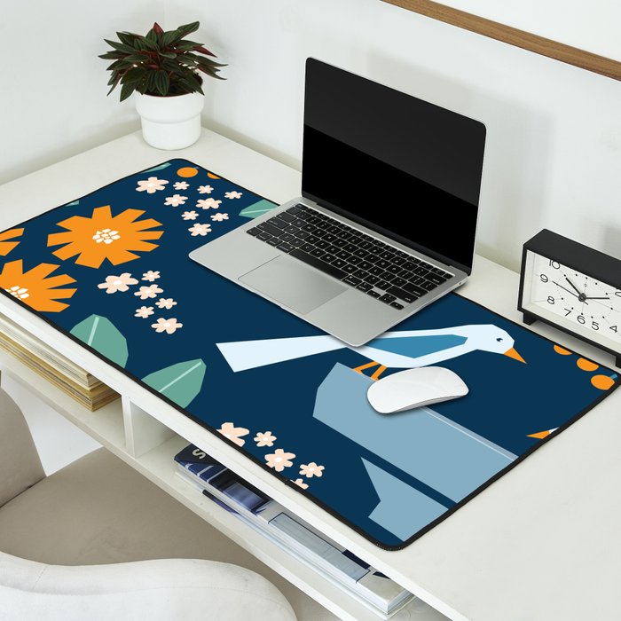 Bird bath  Desk Mat Gallery Image 2