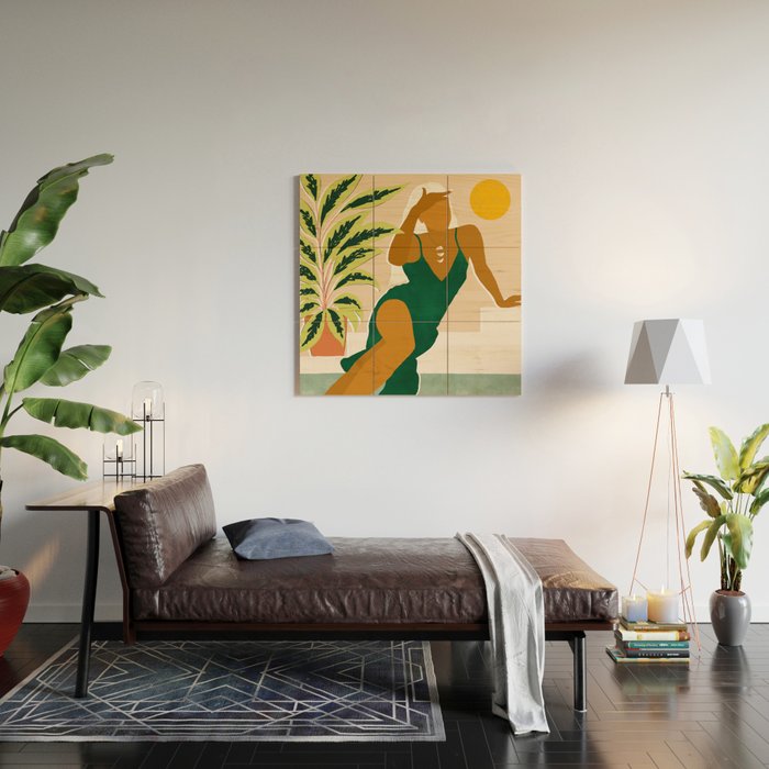 The Wait Is Long But My Dream Of You Does Not End #illustration Wood Wall Art Gallery Image 2