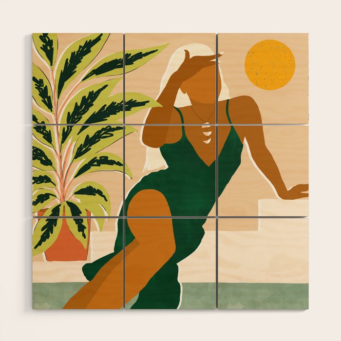 The Wait Is Long But My Dream Of You Does Not End #illustration Wood Wall Art Gallery Image 1