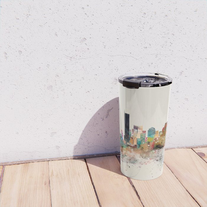 boston city skyline Travel Mug Gallery Image 4