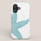 Aqua Starfish iPhone Case Gallery Image 1