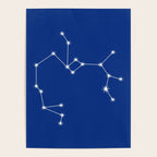 Sagittarius Zodiac Star Constellation Line Art Dark Blue Poster Gallery Image 4