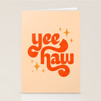 Yee Haw - Orange on Cream Stationery Card Gallery Image 2