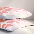 Typographic Howdy Repeat - Pastel Peachy Pink Pillow Sham Gallery Image 3