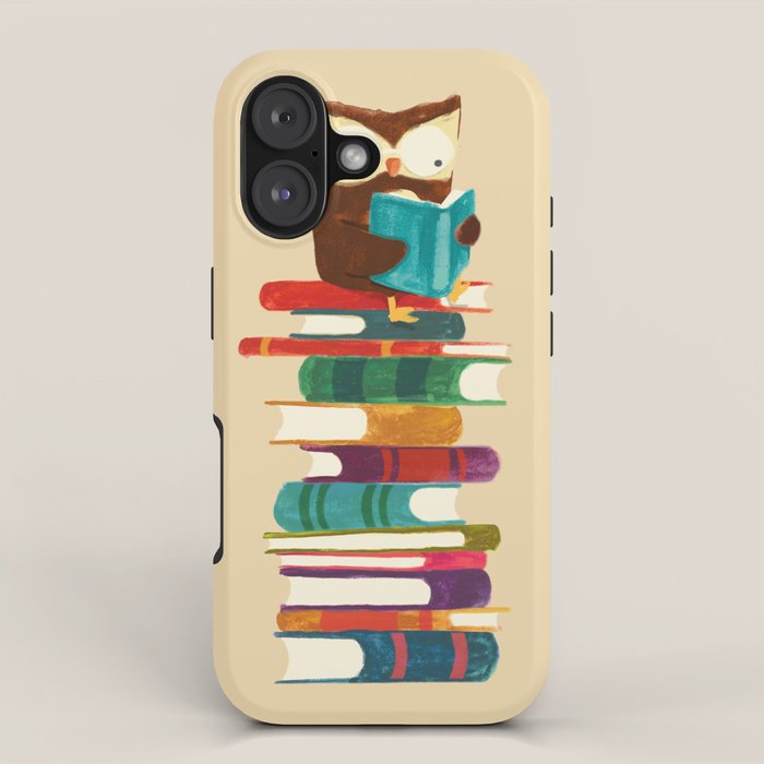 Owl Reading Rainbow iPhone Case Gallery Image 1